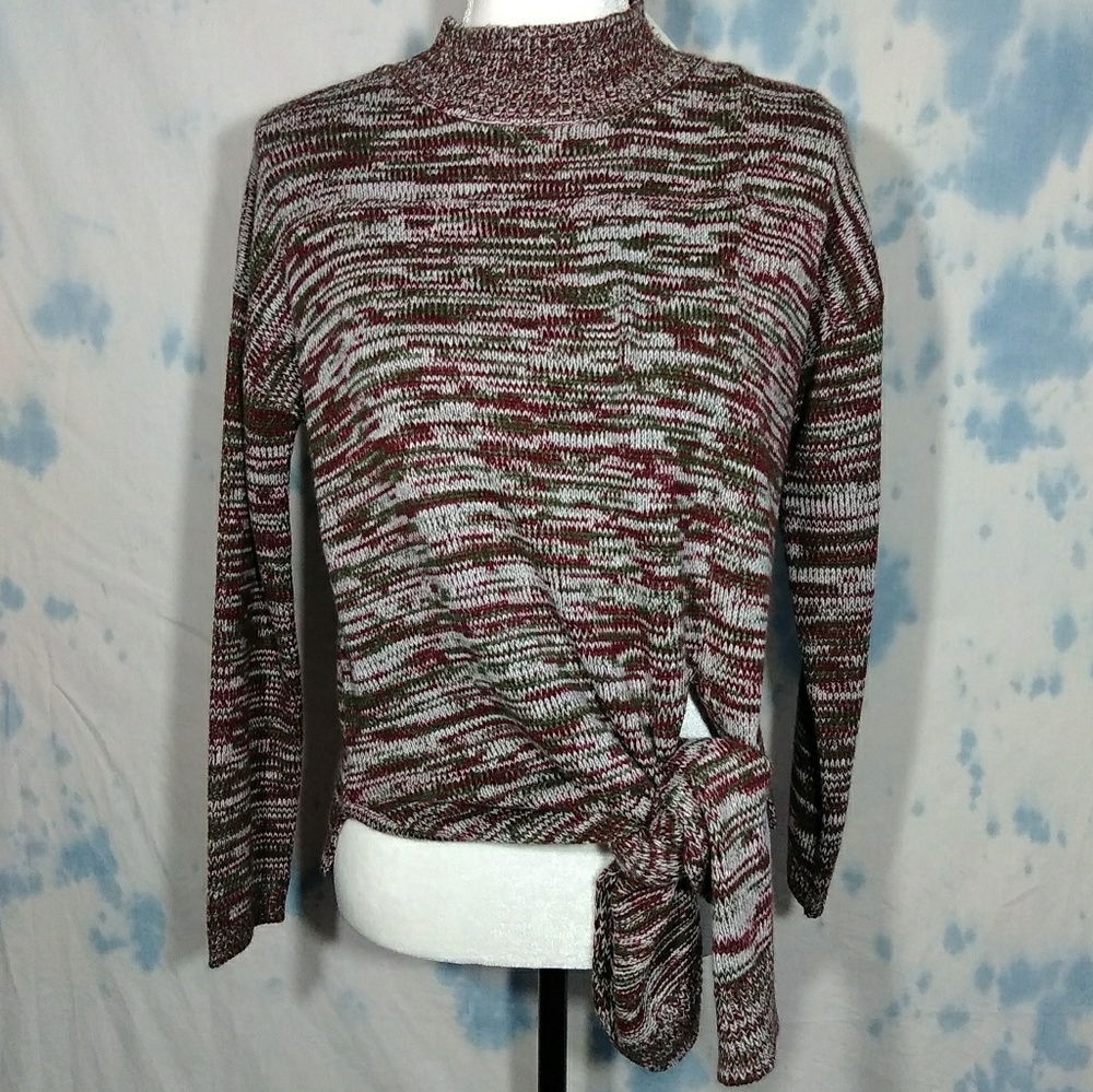 DJ & JuJu front tie turtle neck sweater sz XS